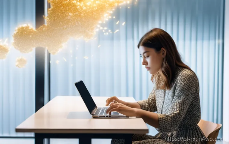 개인정보 자기주권의 경제적 가치 - **Prompt: The Unseen Value of Digital Footprints**
    A thoughtful young woman, dressed in a stylis...