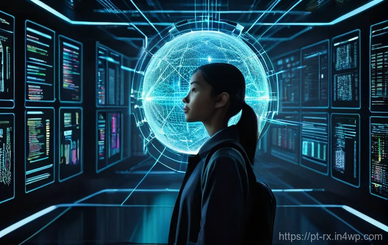 개인정보 자기주권과 정보 공유의 장단점 - **Prompt 1: Empowering Digital Sovereignty**
    "A person, visibly in their late 20s to early 30s, ...